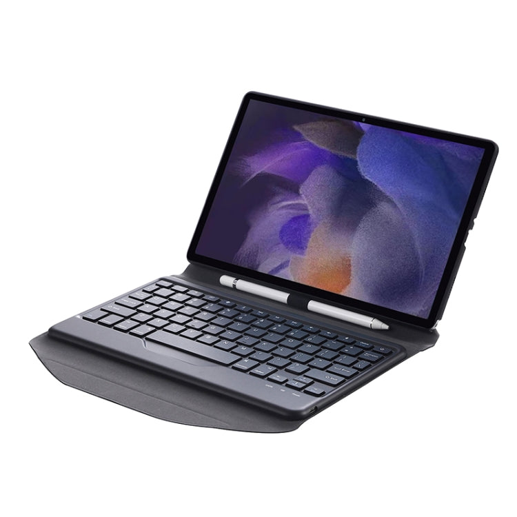 BA08 Diamond Texture Bluetooth Keyboard Leather Case with Triangle Back Support For Samsung Galaxy Tab A8 2021 SM-X205 / SM-X200