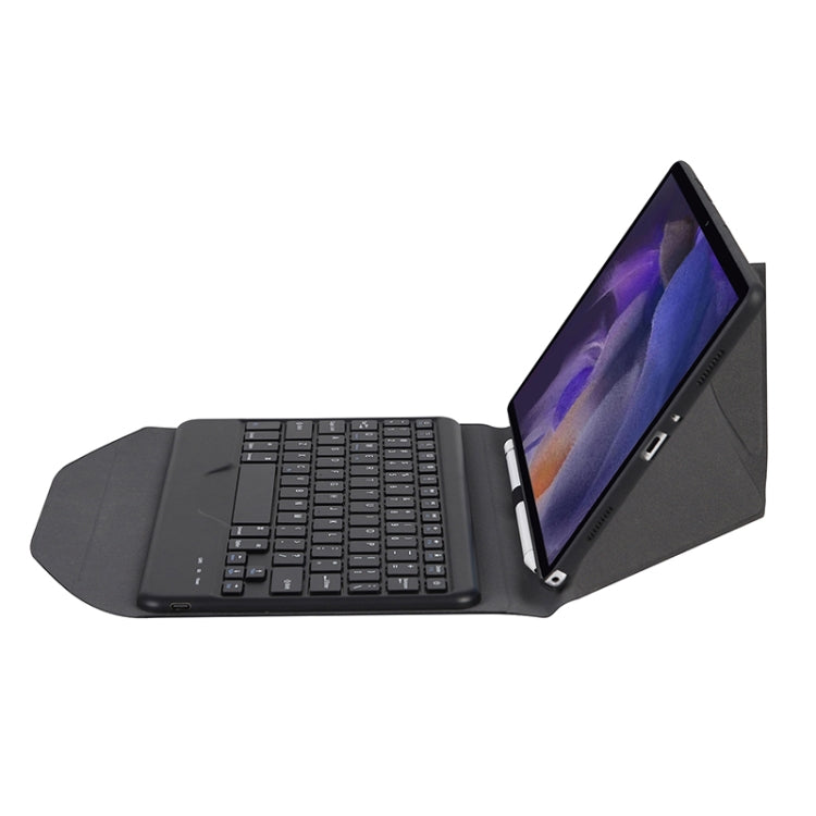 BA08 Diamond Texture Bluetooth Keyboard Leather Case with Triangle Back Support For Samsung Galaxy Tab A8 2021 SM-X205 / SM-X200