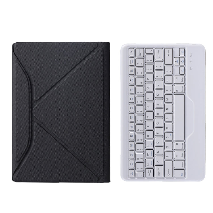 BA08 Diamond Texture Bluetooth Keyboard Leather Case with Triangle Back Support For Samsung Galaxy Tab A8 2021 SM-X205 / SM-X200