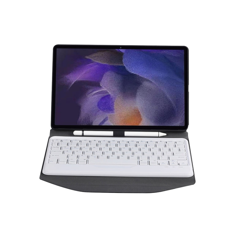 BA08 Diamond Texture Bluetooth Keyboard Leather Case with Triangle Back Support For Samsung Galaxy Tab A8 2021 SM-X205 / SM-X200