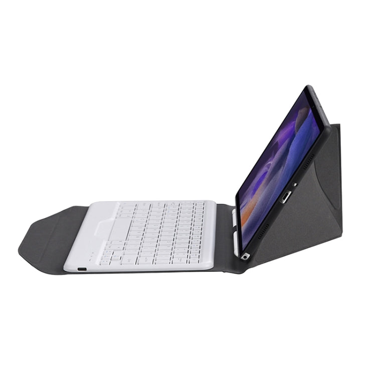BA08 Diamond Texture Bluetooth Keyboard Leather Case with Triangle Back Support For Samsung Galaxy Tab A8 2021 SM-X205 / SM-X200