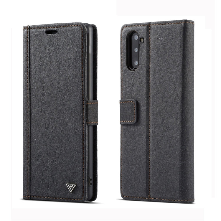 For Galaxy Note 10 WHATIF Kraft Paper TPU + PC Horizontal Flip Protective Case with Holder & Card Slots & Wallet