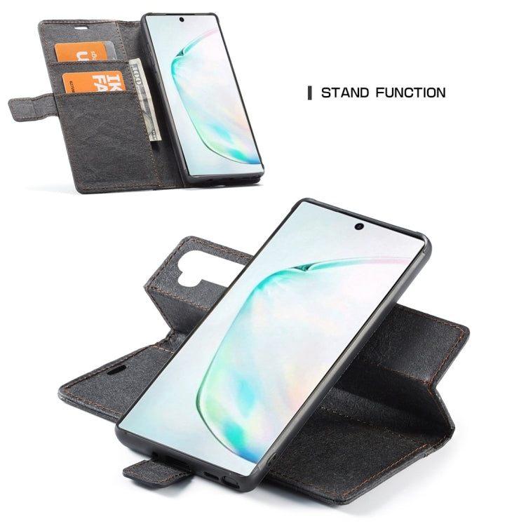 For Galaxy Note 10 WHATIF Kraft Paper TPU + PC Horizontal Flip Protective Case with Holder & Card Slots & Wallet