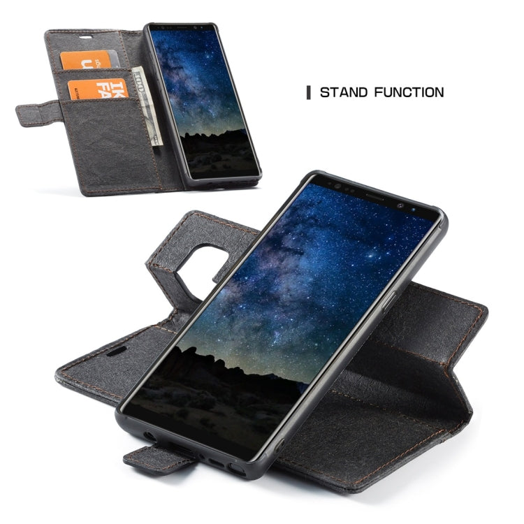 For Galaxy Note 9 WHATIF Kraft Paper TPU + PC Horizontal Flip Protective Case with Holder & Card Slots & Wallet