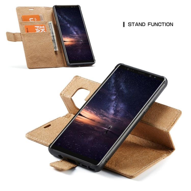 For Galaxy Note 9 WHATIF Kraft Paper TPU + PC Horizontal Flip Protective Case with Holder & Card Slots & Wallet
