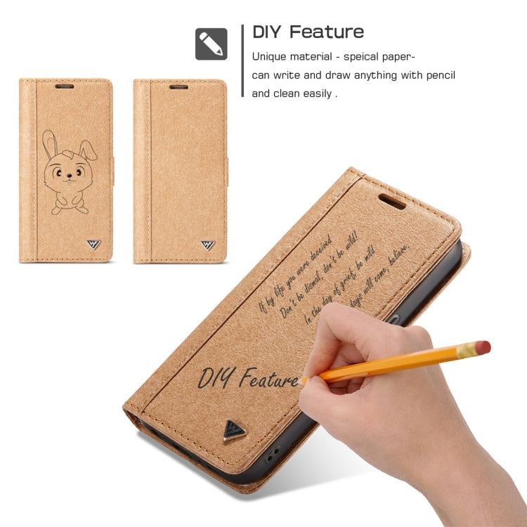 For Galaxy S7 WHATIF Kraft Paper TPU + PC Horizontal Flip Protective Case with Holder & Card Slots & Wallet