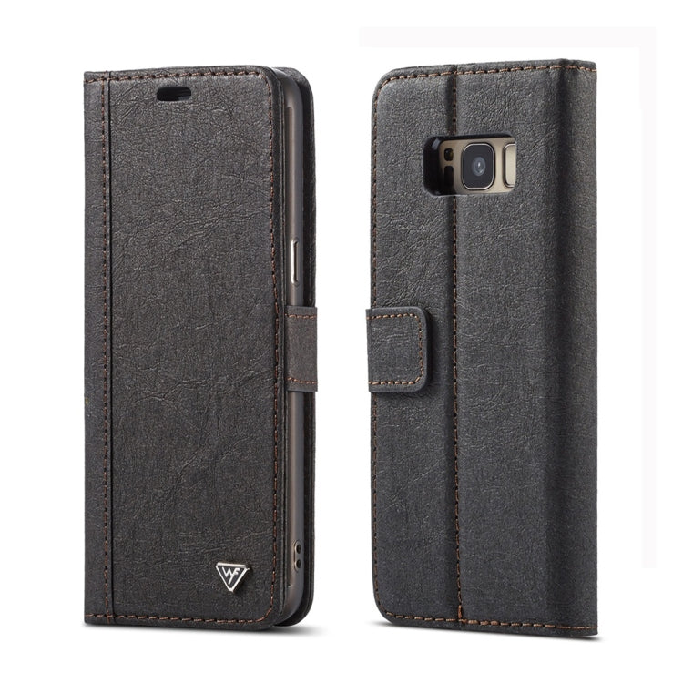 For Galaxy S8 WHATIF Kraft Paper TPU + PC Horizontal Flip Protective Case with Holder & Card Slots & Wallet