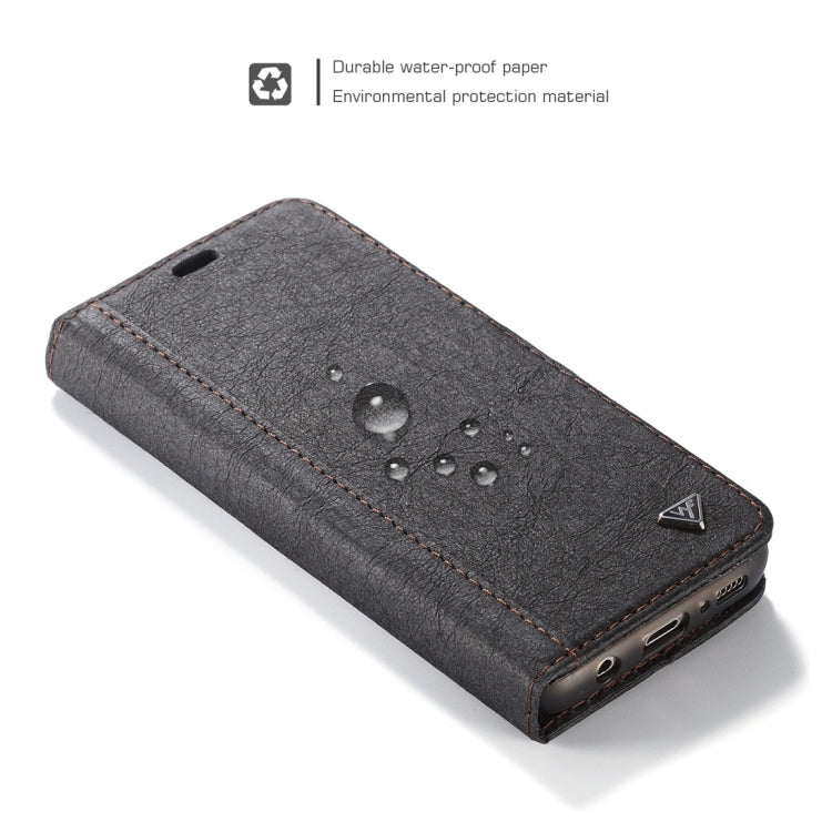 For Galaxy S8 WHATIF Kraft Paper TPU + PC Horizontal Flip Protective Case with Holder & Card Slots & Wallet