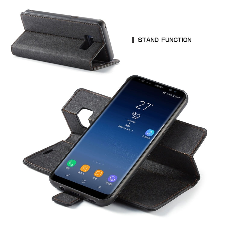 For Galaxy S8+ WHATIF Kraft Paper TPU + PC Horizontal Flip Protective Case with Holder & Card Slots & Wallet