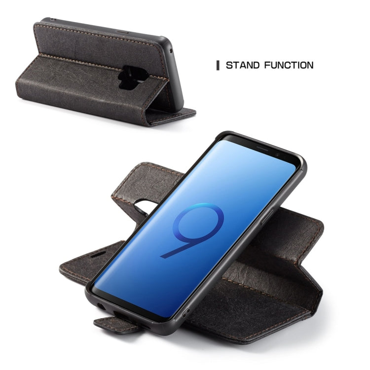 For Galaxy S9 WHATIF Kraft Paper TPU + PC Horizontal Flip Protective Case with Holder & Card Slots & Wallet