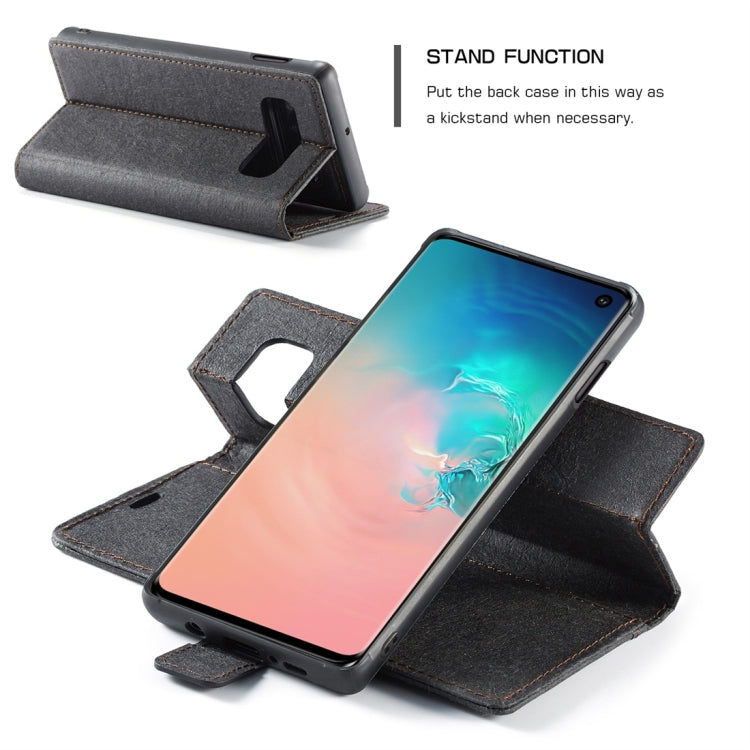 For Galaxy S10e WHATIF Kraft Paper TPU + PC Horizontal Flip Protective Case with Holder & Card Slots & Wallet