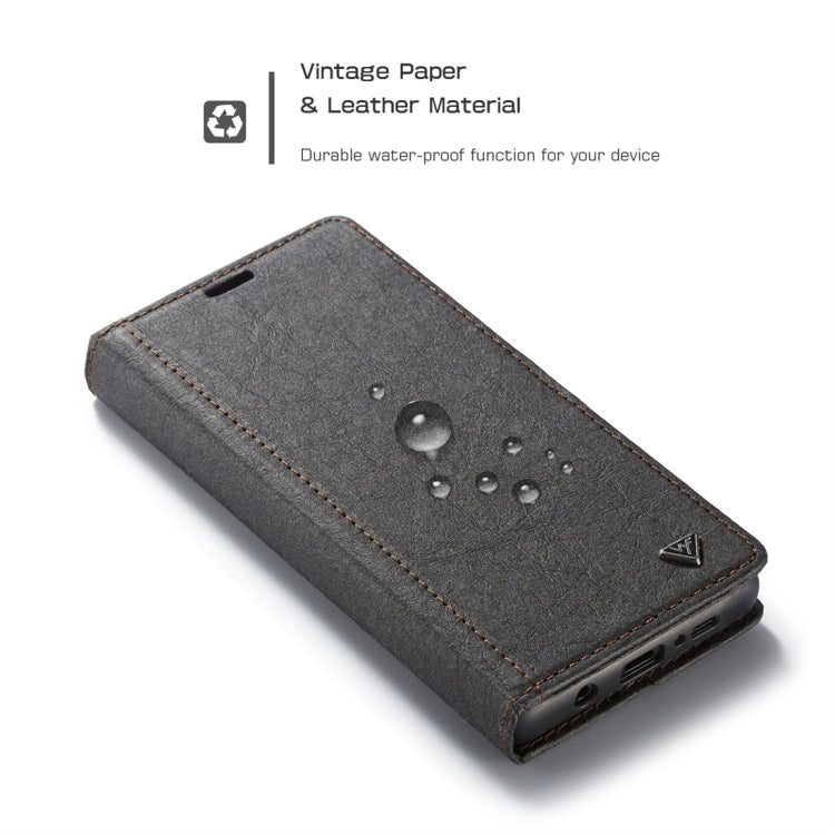 For Galaxy S10e WHATIF Kraft Paper TPU + PC Horizontal Flip Protective Case with Holder & Card Slots & Wallet
