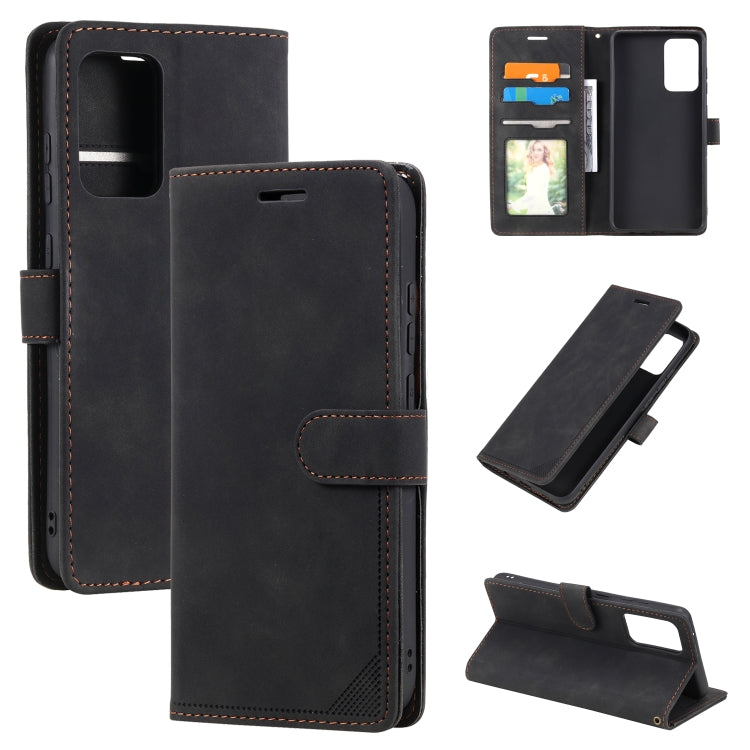 For Samsung Galaxy A72 5G / 4G Skin Feel Anti-theft Brush Horizontal Flip Leather Phone Case