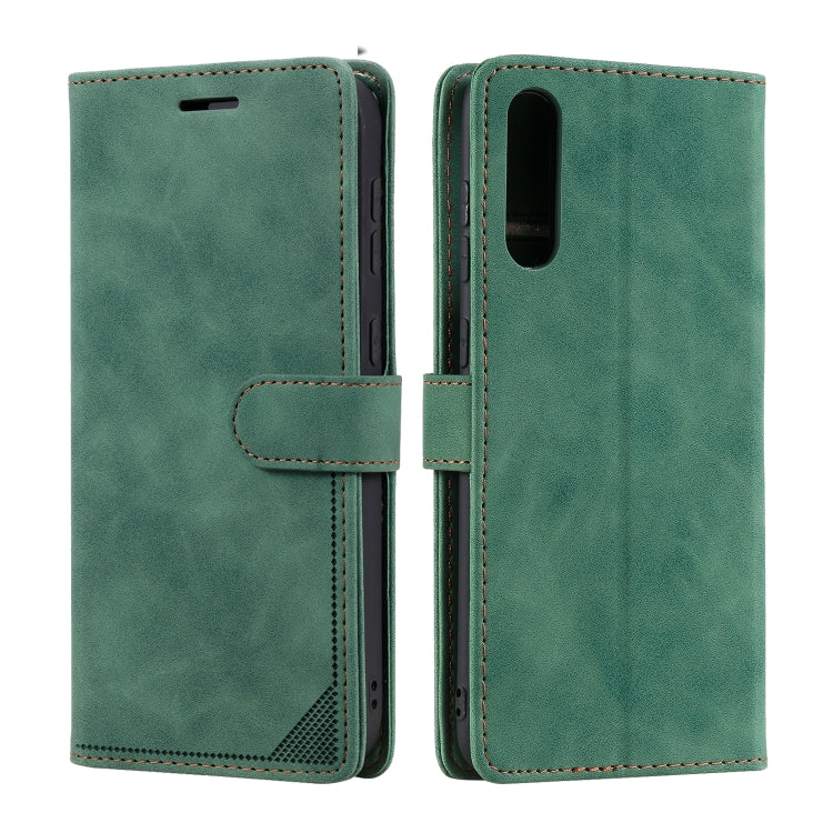 For Samsung Galaxy A70 Skin Feel Anti-theft Brush Horizontal Flip Leather Phone Case