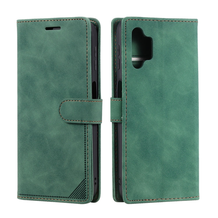 For Samsung Galaxy A32 5G Skin Feel Anti-theft Brush Horizontal Flip Leather Phone Case