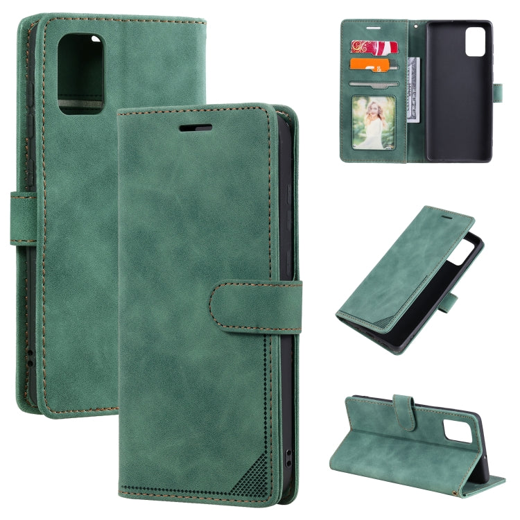 For Samsung Galaxy A71 Skin Feel Anti-theft Brush Horizontal Flip Leather Phone Case