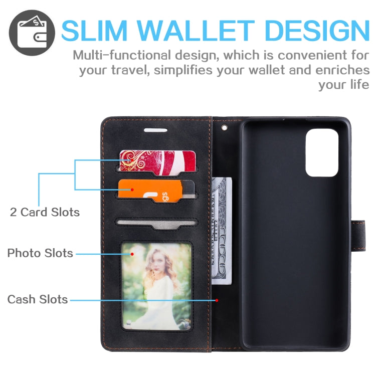 For Samsung Galaxy A71 Skin Feel Anti-theft Brush Horizontal Flip Leather Phone Case