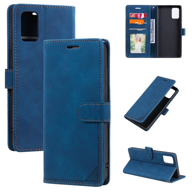 For Samsung Galaxy A71 Skin Feel Anti-theft Brush Horizontal Flip Leather Phone Case
