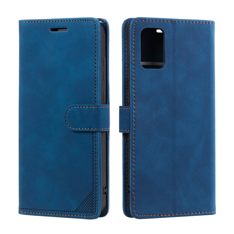 For Samsung Galaxy A71 Skin Feel Anti-theft Brush Horizontal Flip Leather Phone Case