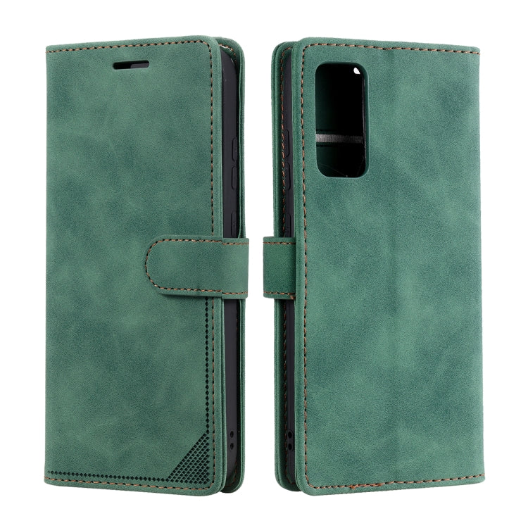 For Samsung Galaxy S20 FE Skin Feel Anti-theft Brush Horizontal Flip Leather Phone Case