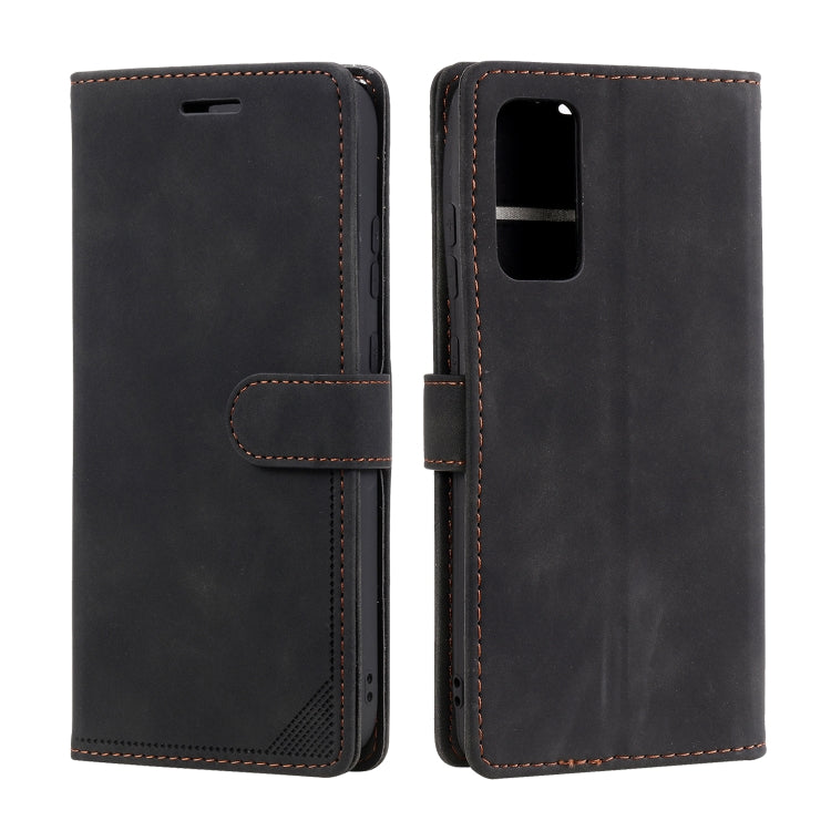 For Samsung Galaxy S20 FE Skin Feel Anti-theft Brush Horizontal Flip Leather Phone Case