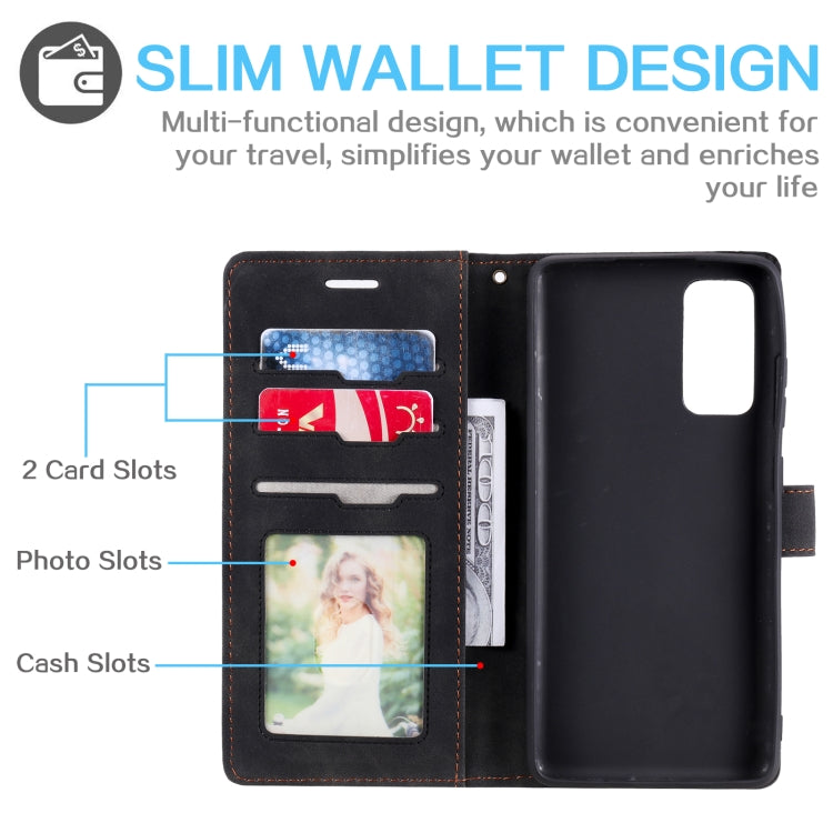 For Samsung Galaxy S20 FE Skin Feel Anti-theft Brush Horizontal Flip Leather Phone Case