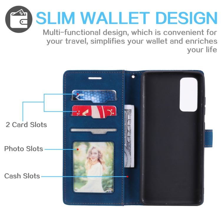 For Samsung Galaxy S20 FE Skin Feel Anti-theft Brush Horizontal Flip Leather Phone Case