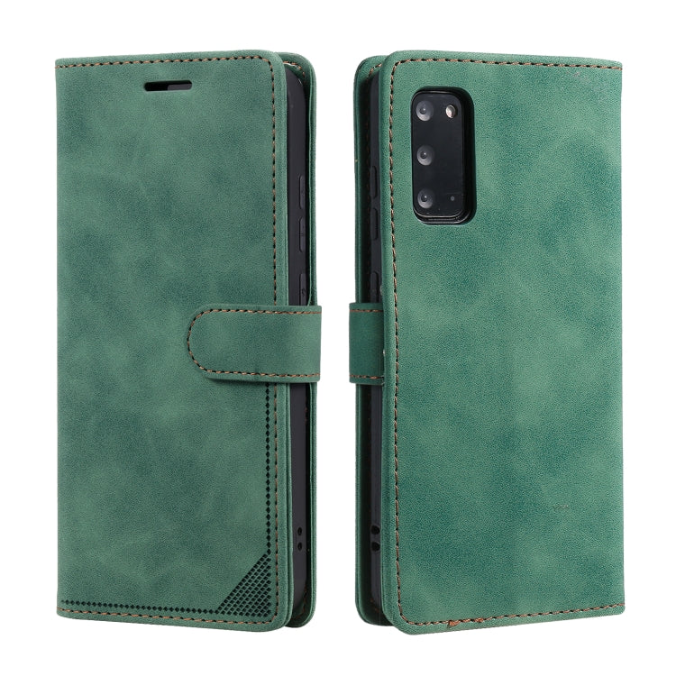 For Samsung Galaxy S20 Skin Feel Anti-theft Brush Horizontal Flip Leather Phone Case