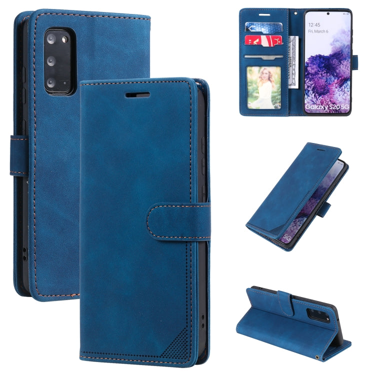 For Samsung Galaxy S20 Skin Feel Anti-theft Brush Horizontal Flip Leather Phone Case