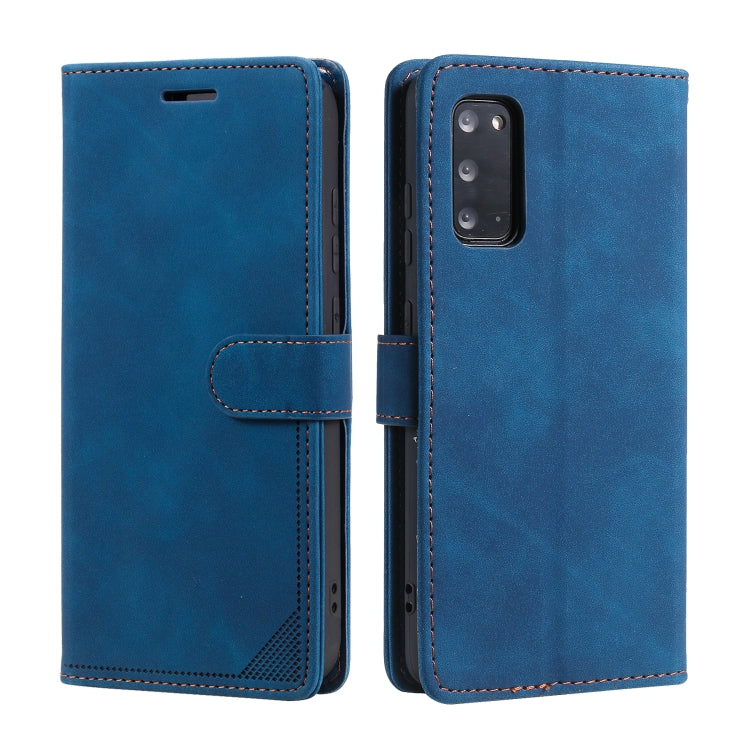 For Samsung Galaxy S20 Skin Feel Anti-theft Brush Horizontal Flip Leather Phone Case