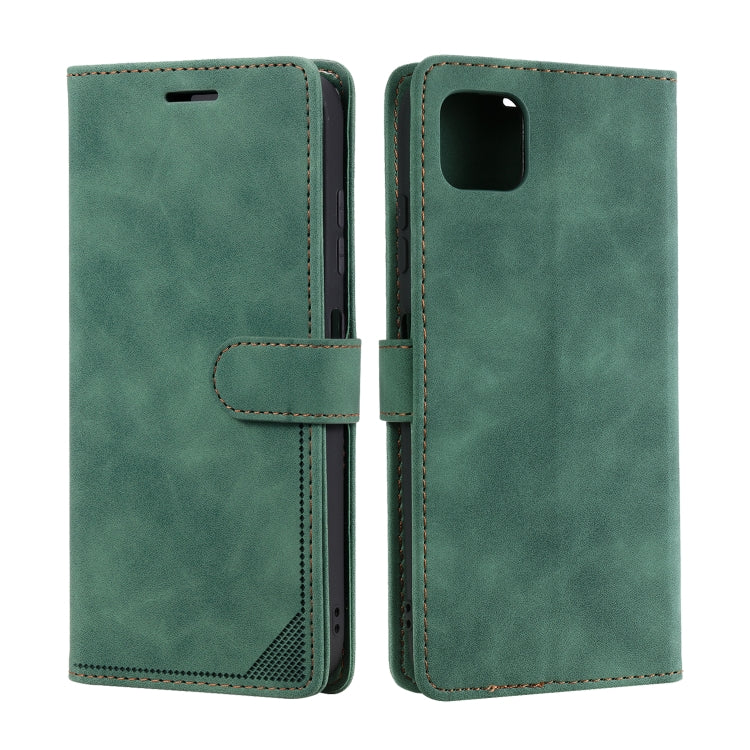 For Samsung Galaxy A22 5G Skin Feel Anti-theft Brush Horizontal Flip Leather Phone Case