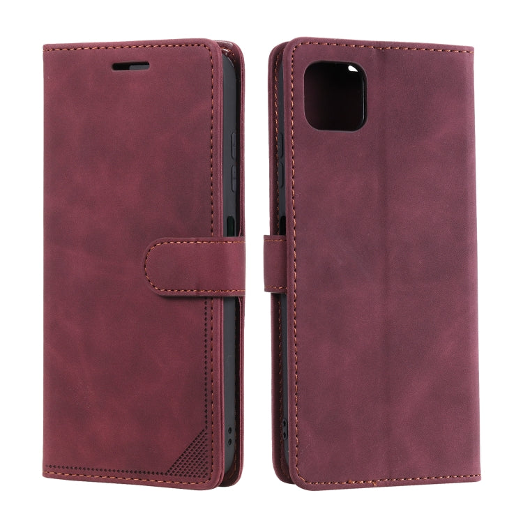 For Samsung Galaxy A22 5G Skin Feel Anti-theft Brush Horizontal Flip Leather Phone Case