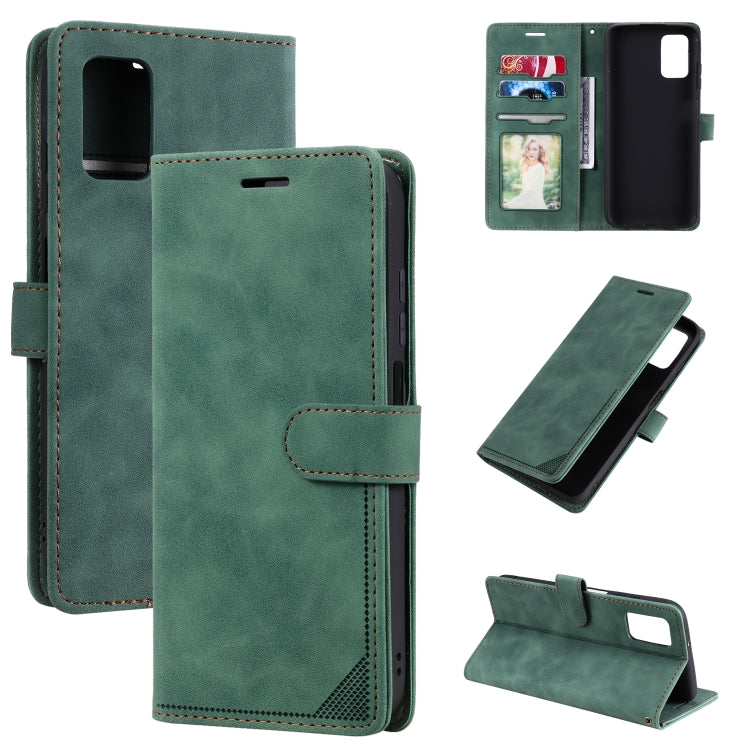 For Samsung Galaxy A03s EU Version Skin Feel Anti-theft Brush Horizontal Flip Leather Phone Case