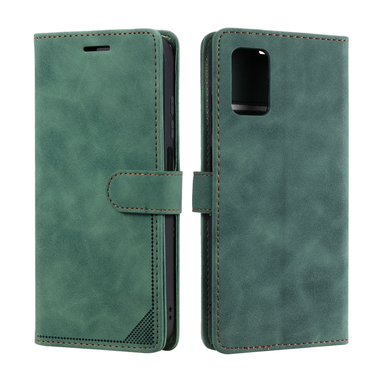 For Samsung Galaxy A03s EU Version Skin Feel Anti-theft Brush Horizontal Flip Leather Phone Case
