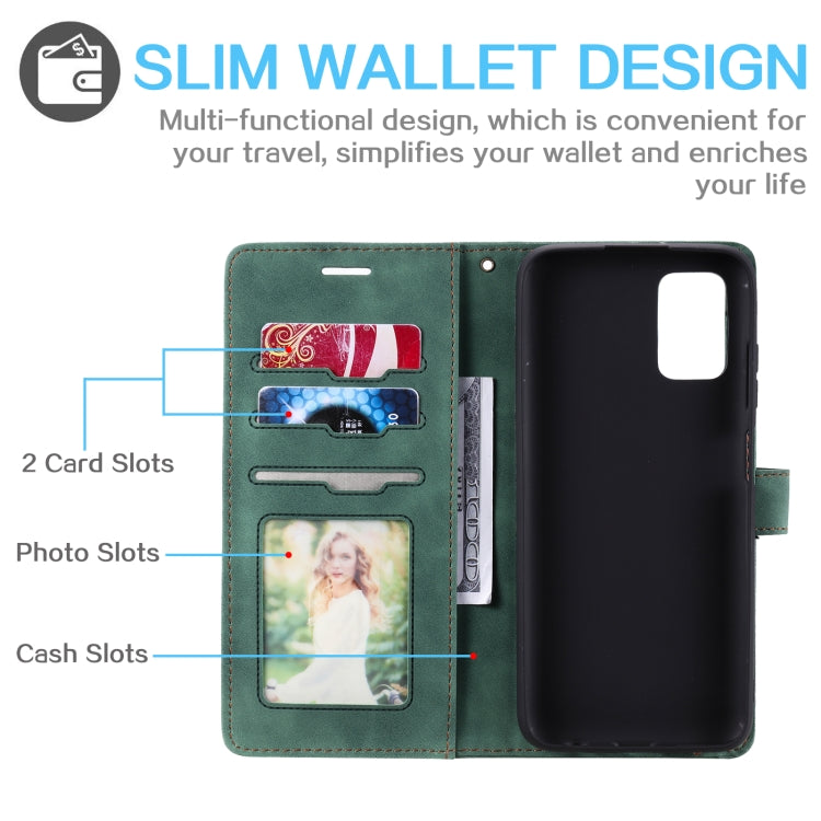 For Samsung Galaxy A03s EU Version Skin Feel Anti-theft Brush Horizontal Flip Leather Phone Case