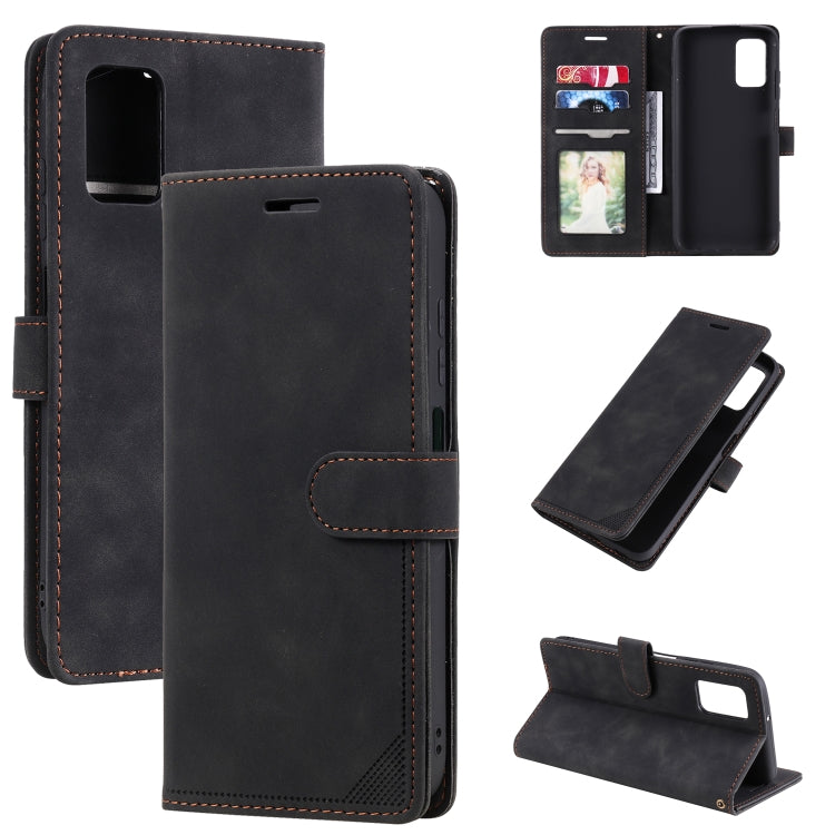 For Samsung Galaxy A03s EU Version Skin Feel Anti-theft Brush Horizontal Flip Leather Phone Case