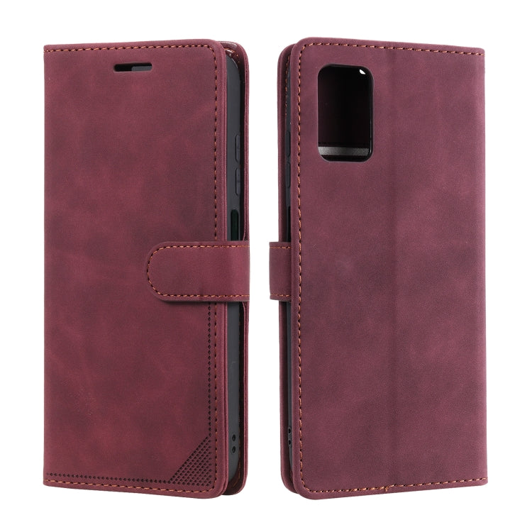 For Samsung Galaxy A03s EU Version Skin Feel Anti-theft Brush Horizontal Flip Leather Phone Case