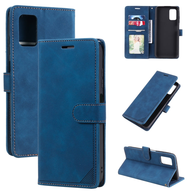For Samsung Galaxy A03s EU Version Skin Feel Anti-theft Brush Horizontal Flip Leather Phone Case