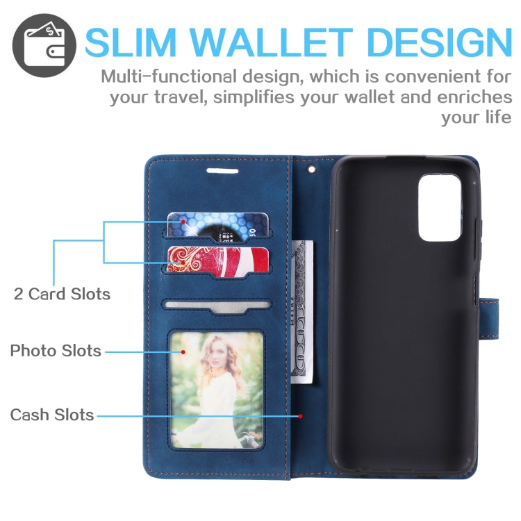 For Samsung Galaxy A03s EU Version Skin Feel Anti-theft Brush Horizontal Flip Leather Phone Case