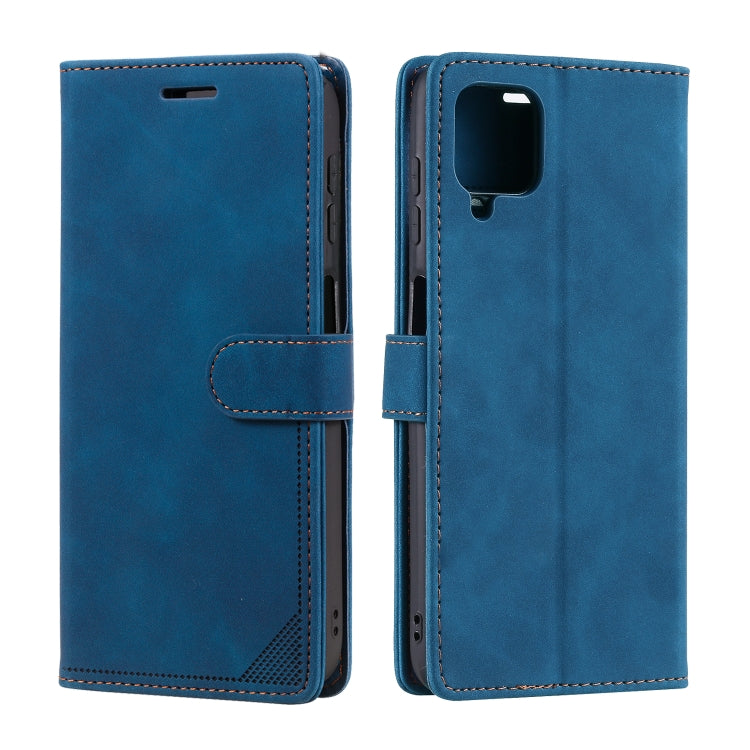 For Samsung Galaxy A22 Skin Feel Anti-theft Brush Horizontal Flip Leather Phone Case