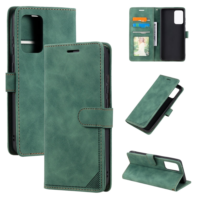 For Samsung Galaxy A52 5G / 4G Skin Feel Anti-theft Brush Horizontal Flip Leather Phone Case