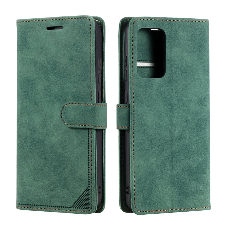 For Samsung Galaxy A52 5G / 4G Skin Feel Anti-theft Brush Horizontal Flip Leather Phone Case