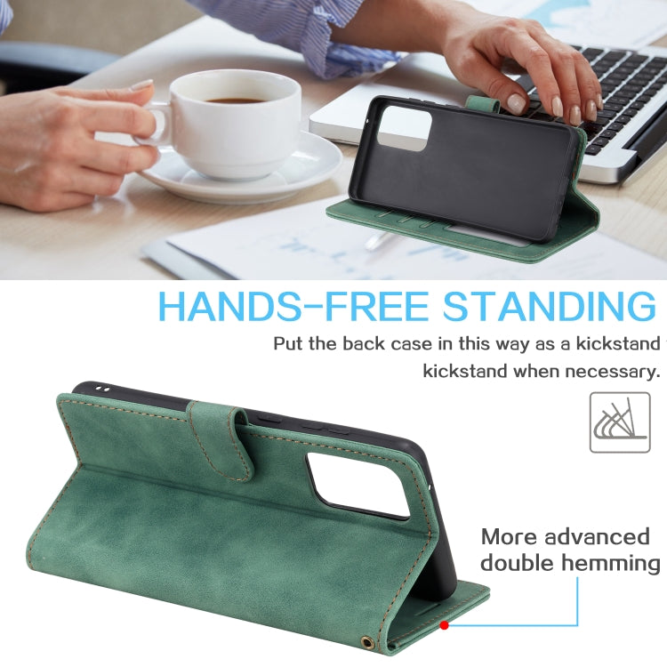 For Samsung Galaxy A52 5G / 4G Skin Feel Anti-theft Brush Horizontal Flip Leather Phone Case