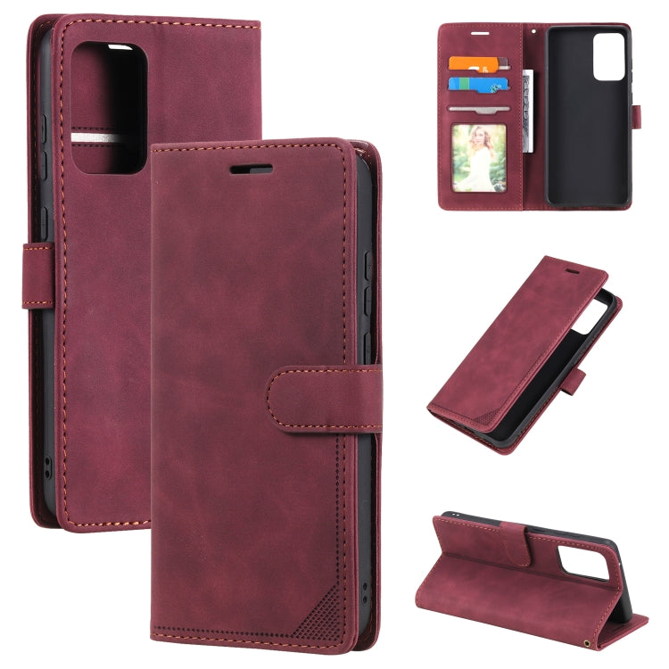 For Samsung Galaxy A52 5G / 4G Skin Feel Anti-theft Brush Horizontal Flip Leather Phone Case