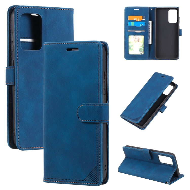 For Samsung Galaxy A52 5G / 4G Skin Feel Anti-theft Brush Horizontal Flip Leather Phone Case