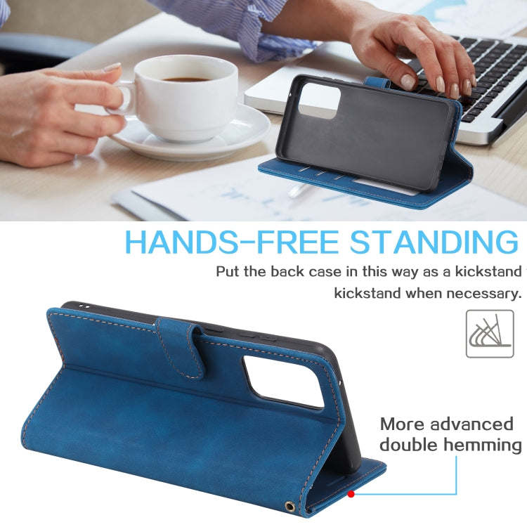 For Samsung Galaxy A52 5G / 4G Skin Feel Anti-theft Brush Horizontal Flip Leather Phone Case