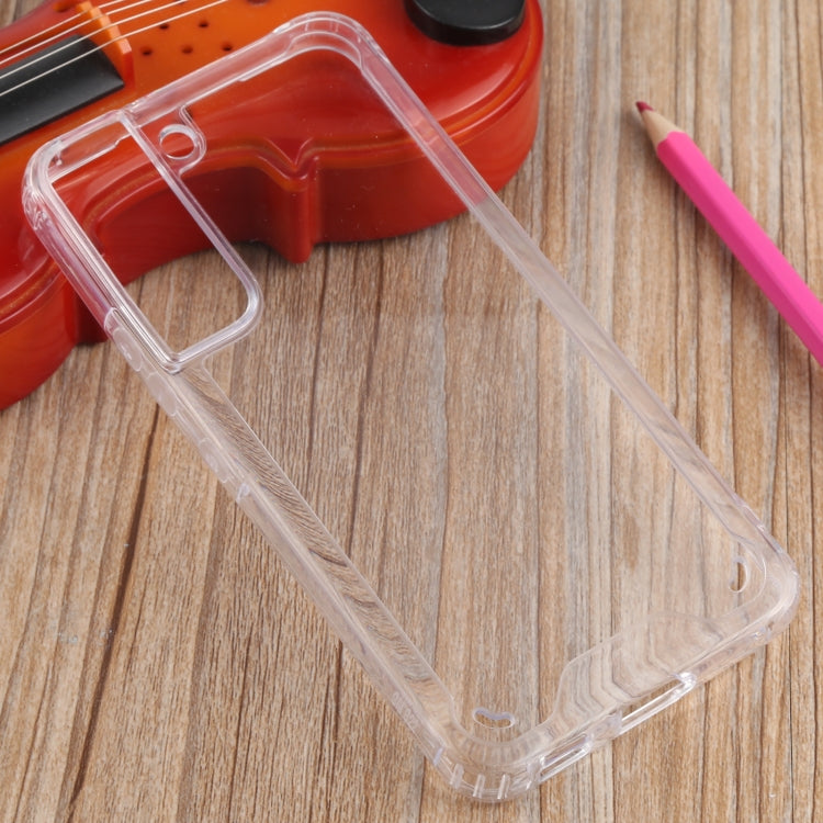 For Samsung Galaxy S22 5G Four-corner Shockproof Transparent TPU + PC Phone Case