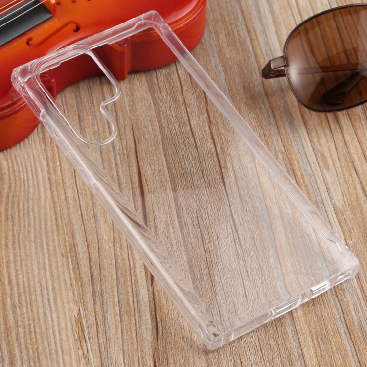 For Samsung Galaxy S22 Ultra 5G Four-corner Shockproof Transparent TPU + PC Phone Case