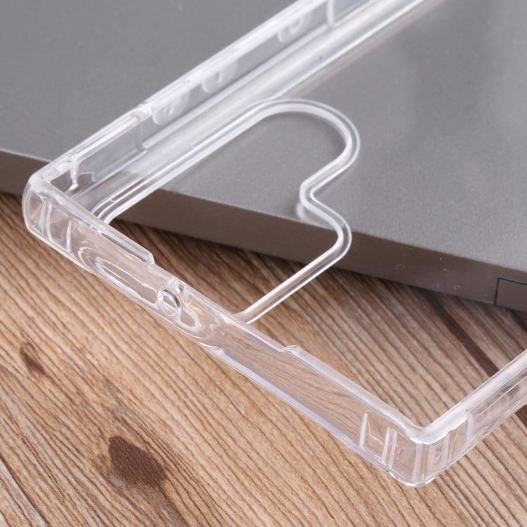 For Samsung Galaxy S22 Ultra 5G Four-corner Shockproof Transparent TPU + PC Phone Case