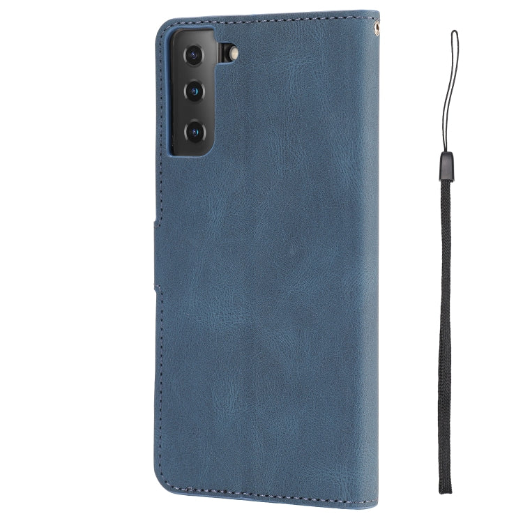 For Samsung Galaxy S22 Ultra 5G Fantasy Classic Skin-feel Calfskin Texture Magnetic Buckle Horizontal Flip PU Phone Leather Case with Holder & Card Slot & Wallet